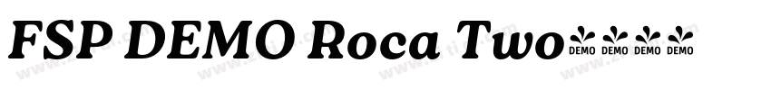 FSP DEMO Roca Two字体转换 FSP DEMO Roca Two字体转换